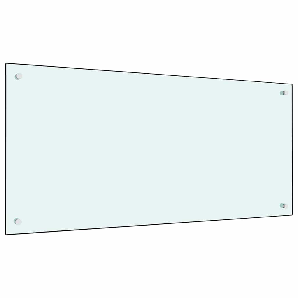 Keukenachterwand 2 st Wit 100 x 50 cm gehard glas