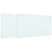 Keukenachterwand 2 st Wit 100 x 60 cm gehard glas
