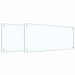 Keukenachterwand 2 st Doorzichtig 90 x 40 cm gehard glas