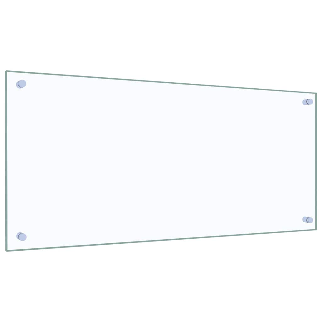 Keukenachterwand 2 st Doorzichtig 90 x 40 cm gehard glas