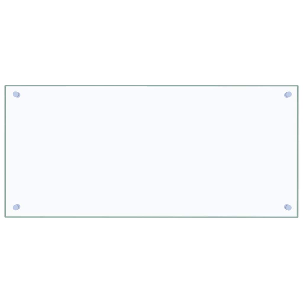 Keukenachterwand 2 st Doorzichtig 90 x 40 cm gehard glas
