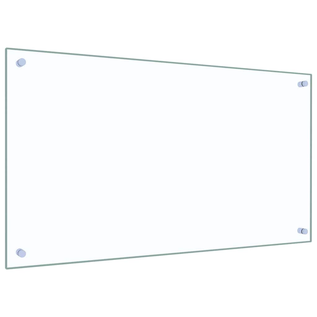 Keukenachterwand 2 st Doorzichtig 90 x 50 cm gehard glas