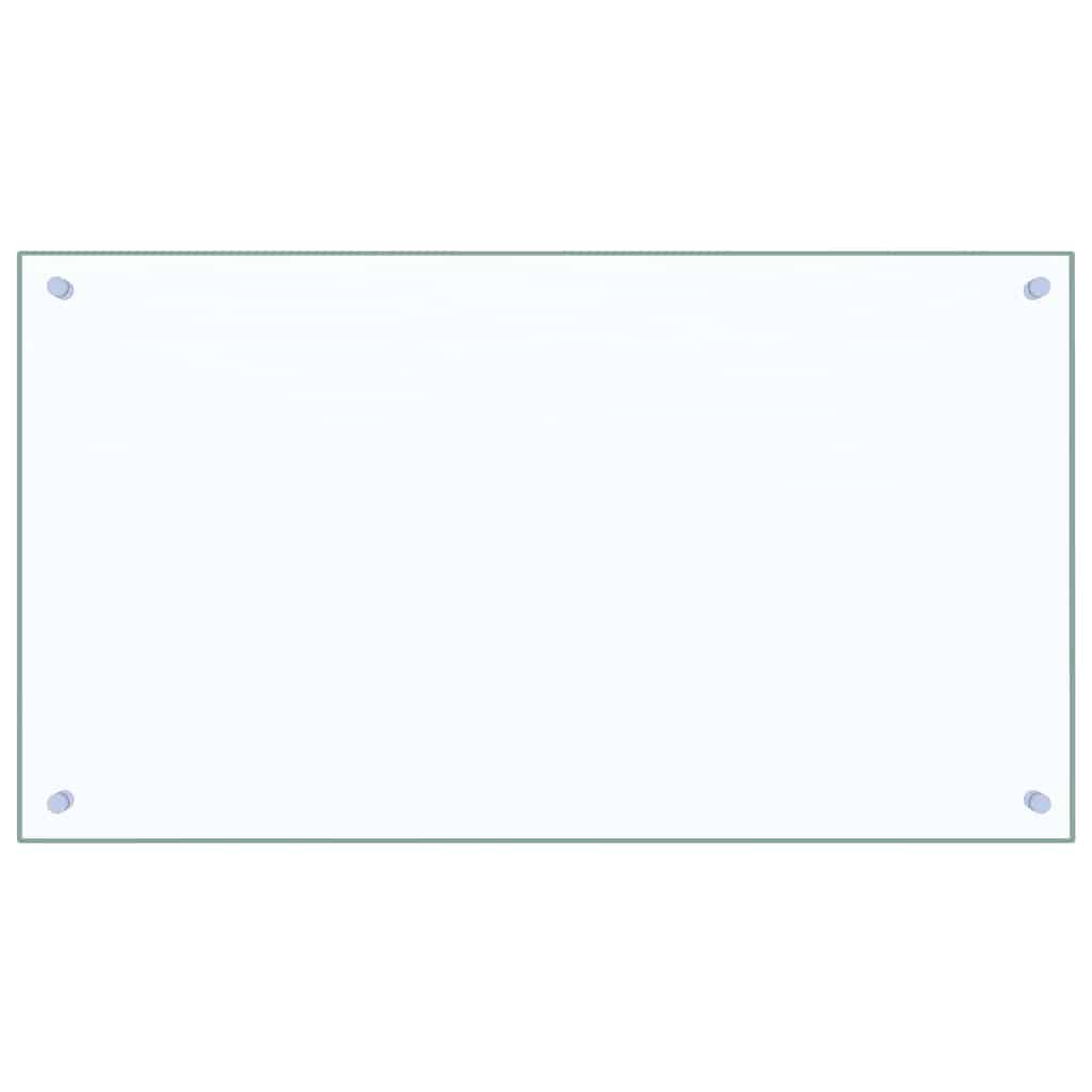 Keukenachterwand 2 st Doorzichtig 90 x 50 cm gehard glas