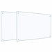 Keukenachterwand 2 st Doorzichtig 90 x 60 cm gehard glas