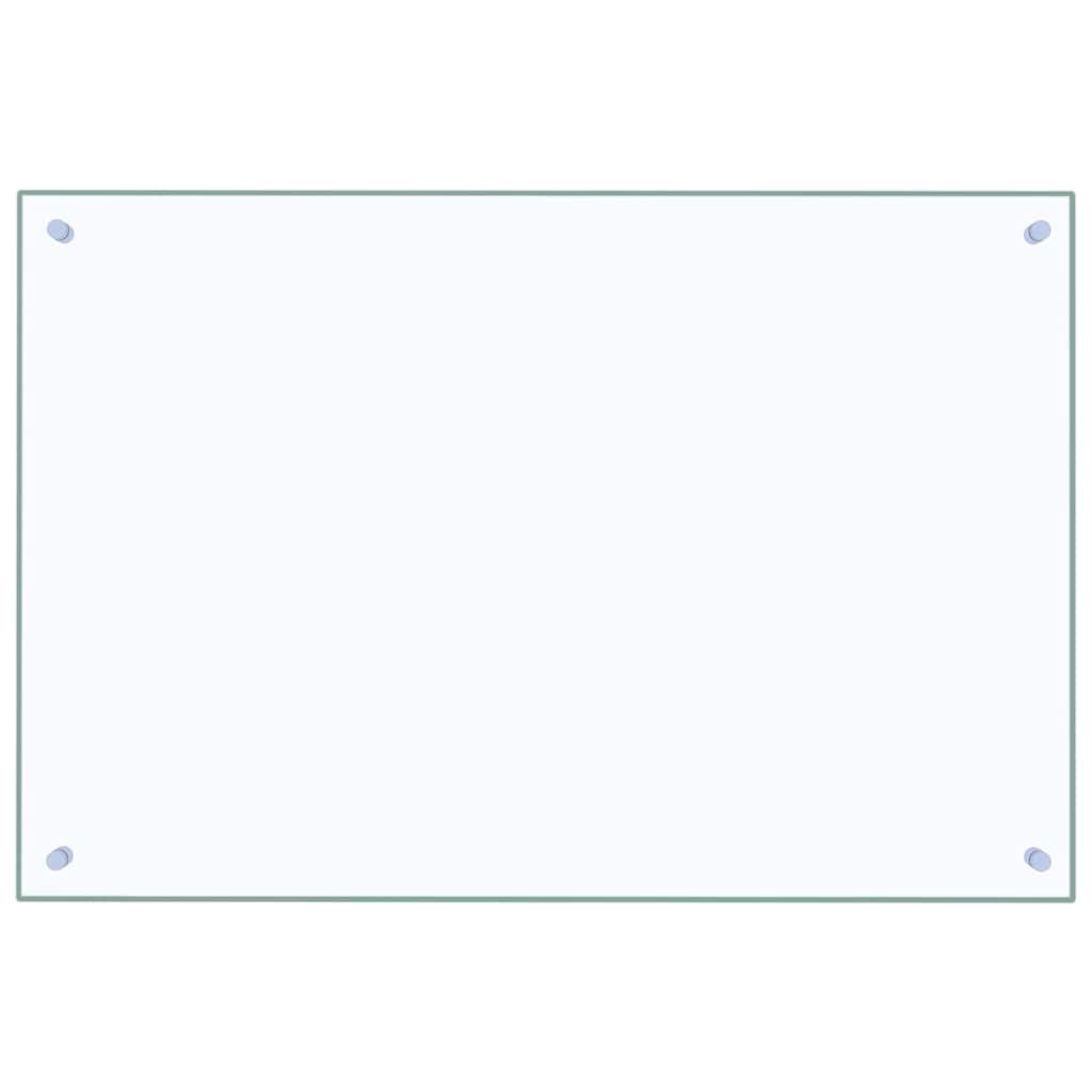 Keukenachterwand 2 st Doorzichtig 90 x 60 cm gehard glas