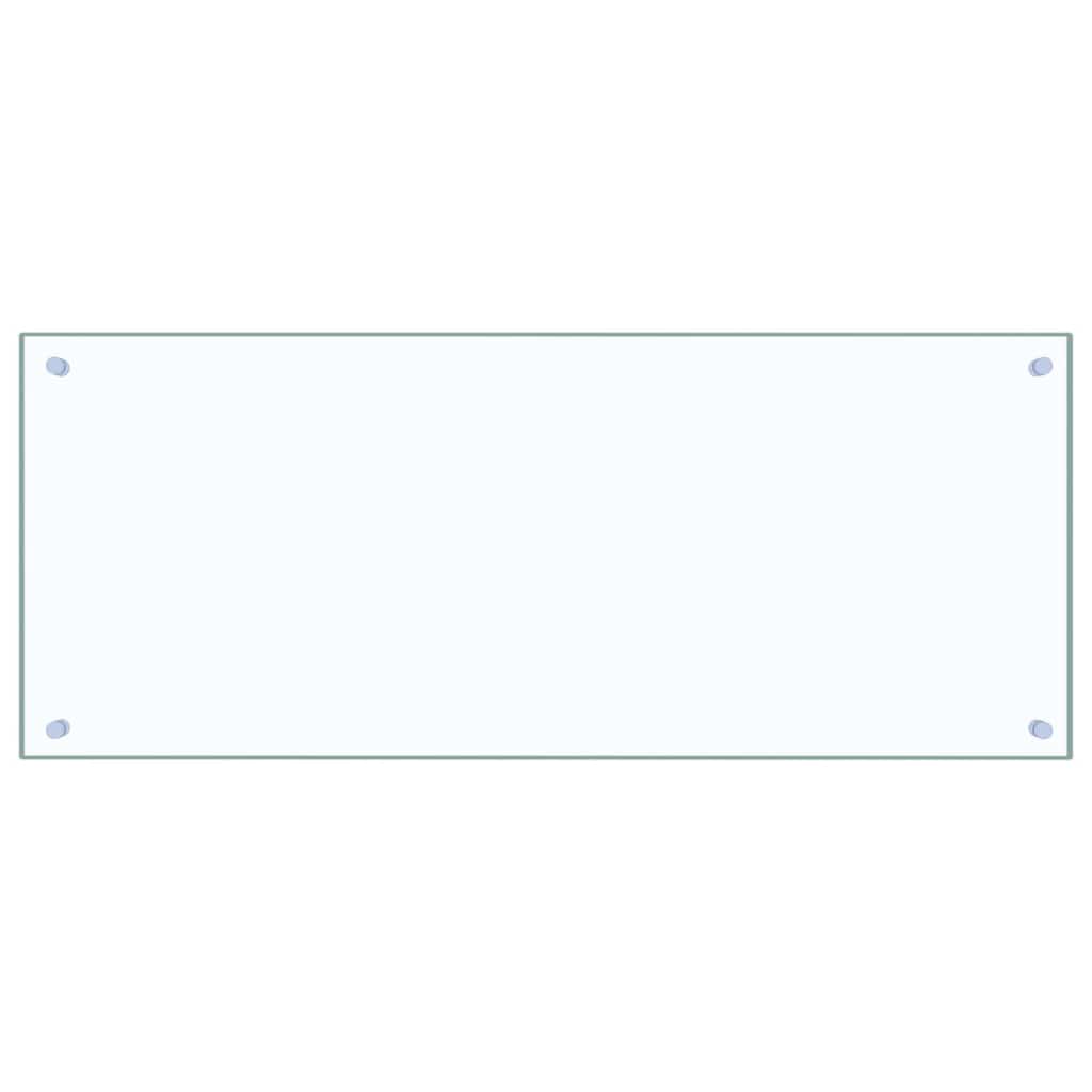 Keukenachterwand 2 st Doorzichtig 100 x 40 cm gehard glas