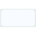 Keukenachterwand 2 st Doorzichtig 100 x 50 cm gehard glas