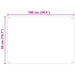 Keukenachterwand 2 st Doorzichtig 100 x 50 cm gehard glas