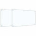 Keukenachterwand 2 st Doorzichtig 100 x 60 cm gehard glas