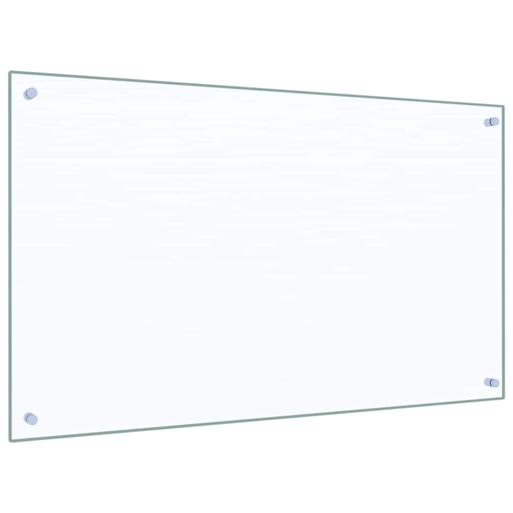 Keukenachterwand 2 st Doorzichtig 100 x 60 cm gehard glas