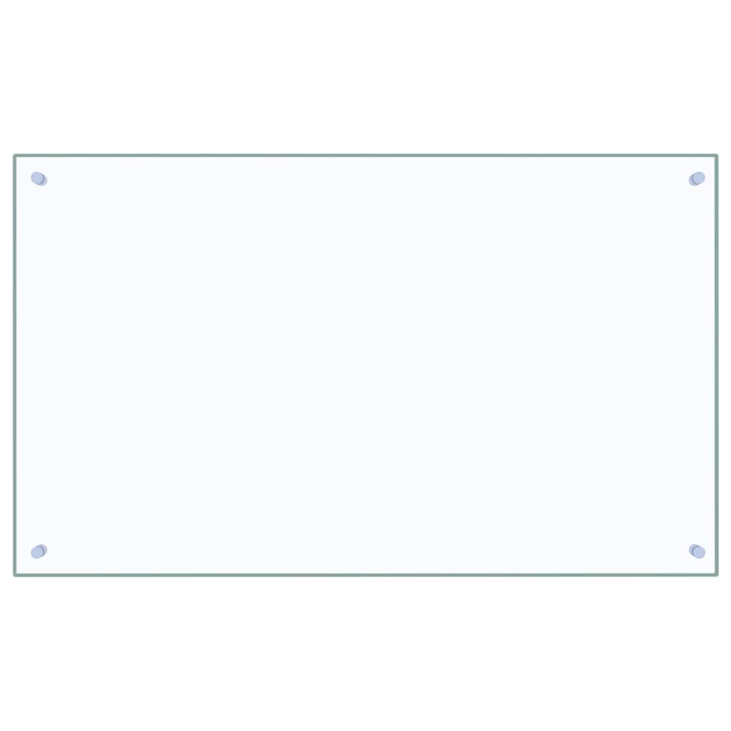 Keukenachterwand 2 st Doorzichtig 100 x 60 cm gehard glas