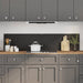 Keukenachterwand 2 st Zwart 90 x 40 cm gehard glas