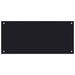 Keukenachterwand 2 st Zwart 90 x 40 cm gehard glas