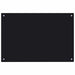 Keukenachterwand 2 st Zwart 90 x 50 cm gehard glas