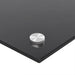 Keukenachterwand 2 st Zwart 100 x 40 cm gehard glas