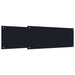 Keukenachterwand 2 st Zwart 100 x 40 cm gehard glas