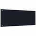 Keukenachterwand 2 st Zwart 100 x 40 cm gehard glas