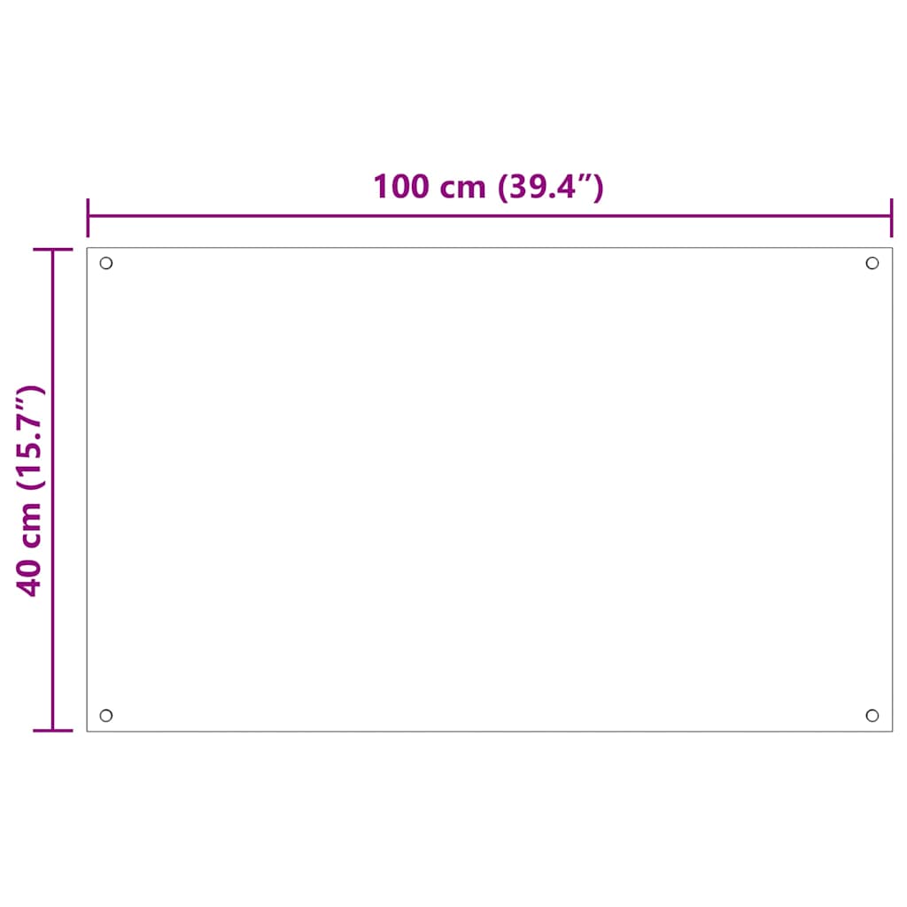 Keukenachterwand 2 st Zwart 100 x 40 cm gehard glas