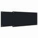 Keukenachterwand 2 st Zwart 100 x 50 cm gehard glas