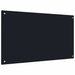 Keukenachterwand 2 st Zwart 100 x 60 cm gehard glas