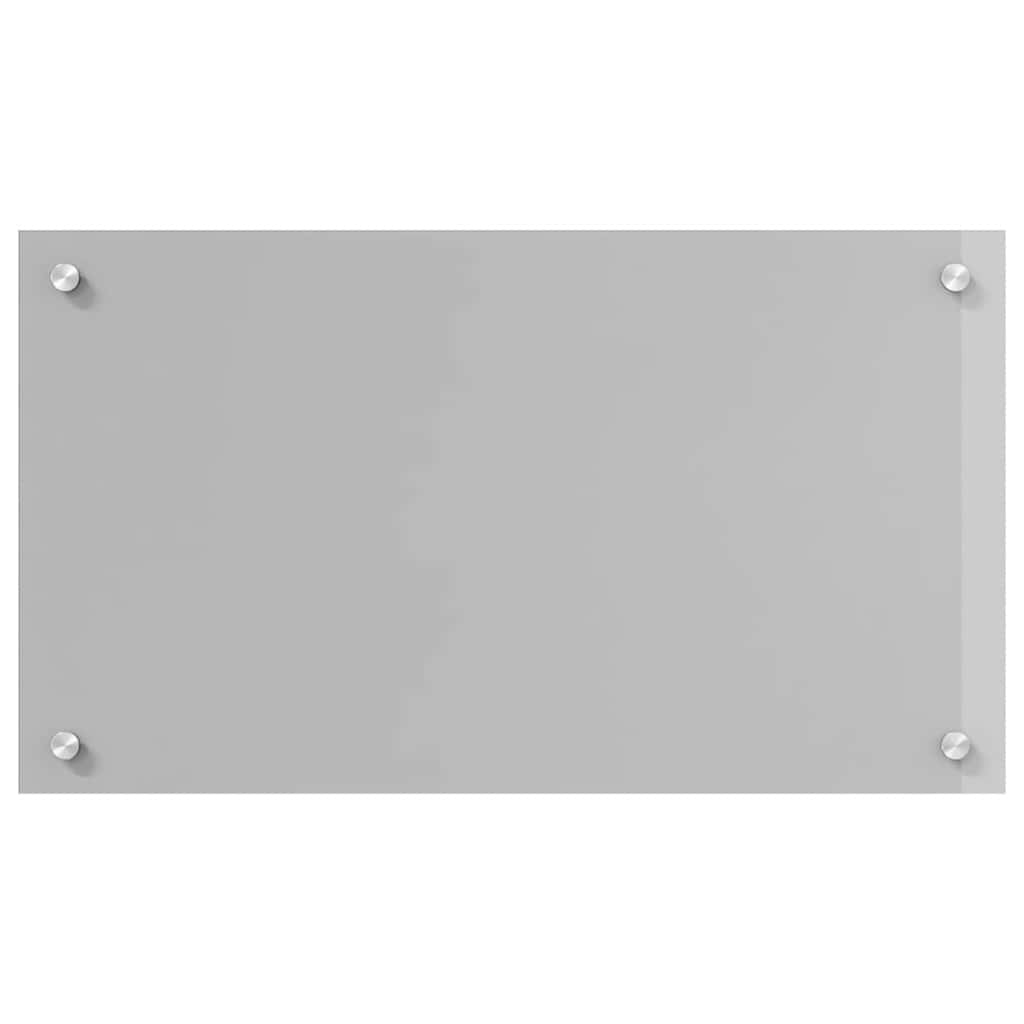 Keukenachterwand 2 st Lichtgrijs 70 x 40 cm gehard glas