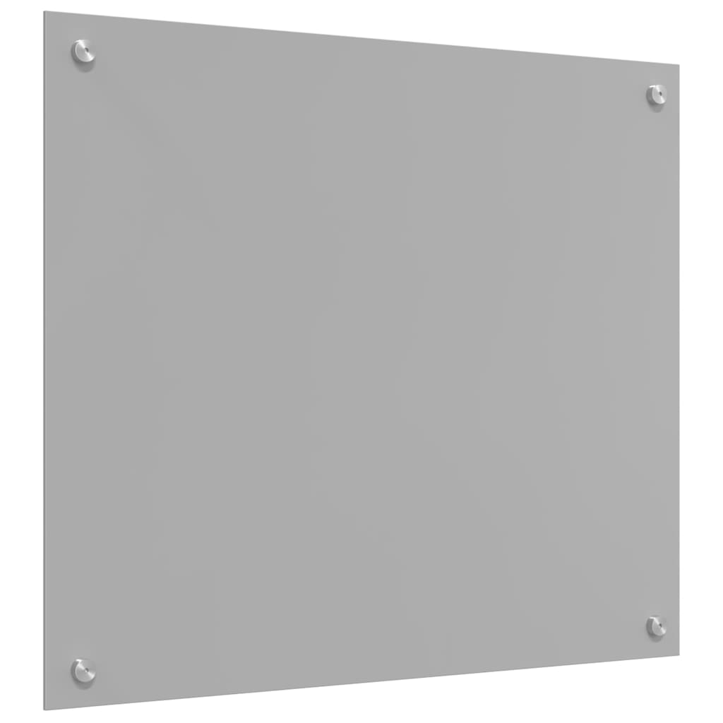 Keukenachterwand 2 st Lichtgrijs 70 x 60 cm gehard glas