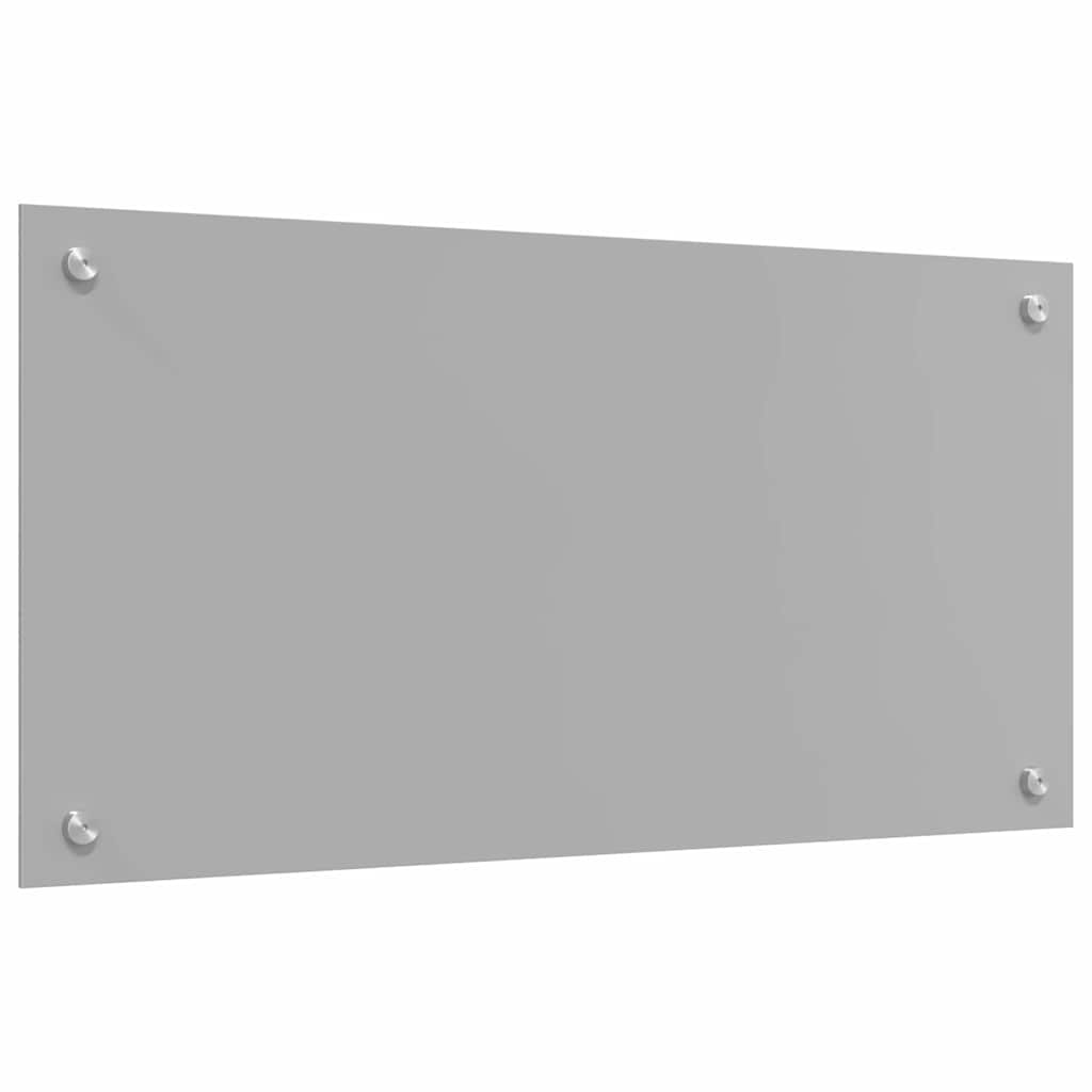 Keukenachterwand 2 st Lichtgrijs 80 x 40 cm gehard glas