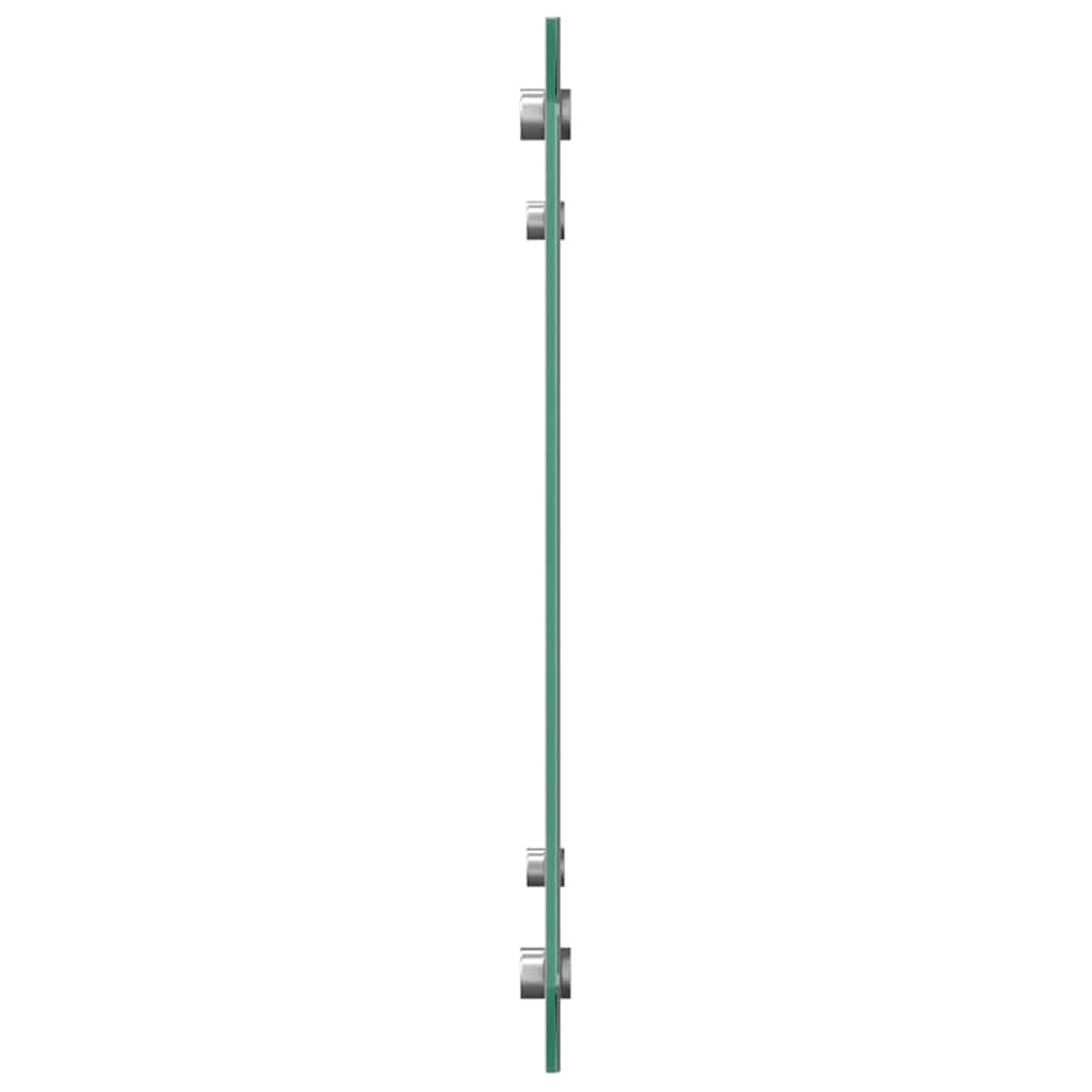 Keukenachterwand 2 st Lichtgrijs 80 x 40 cm gehard glas