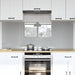 Keukenachterwand 2 st Lichtgrijs 80 x 60 cm gehard glas
