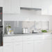 Keukenachterwand 2 st Lichtgrijs 90 x 40 cm gehard glas