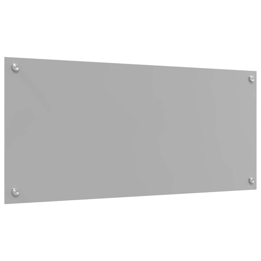 Keukenachterwand 2 st Lichtgrijs 90 x 40 cm gehard glas