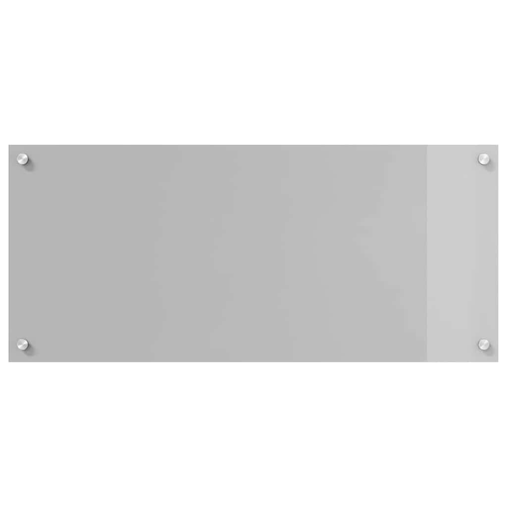 Keukenachterwand 2 st Lichtgrijs 90 x 40 cm gehard glas