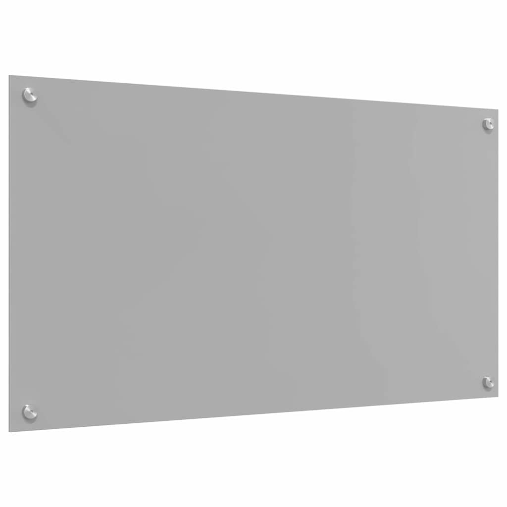 Keukenachterwand 2 st Lichtgrijs 90 x 50 cm gehard glas