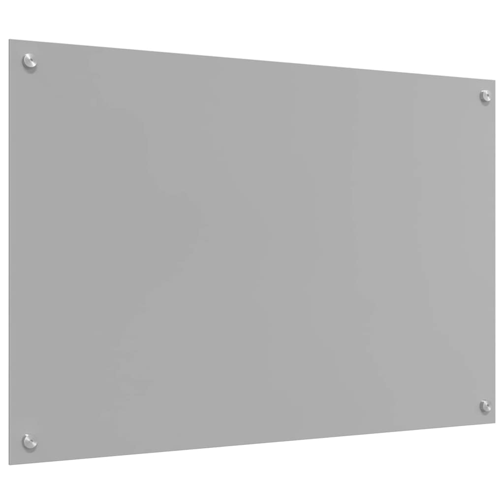 Keukenachterwand 2 st Lichtgrijs 90 x 60 cm gehard glas