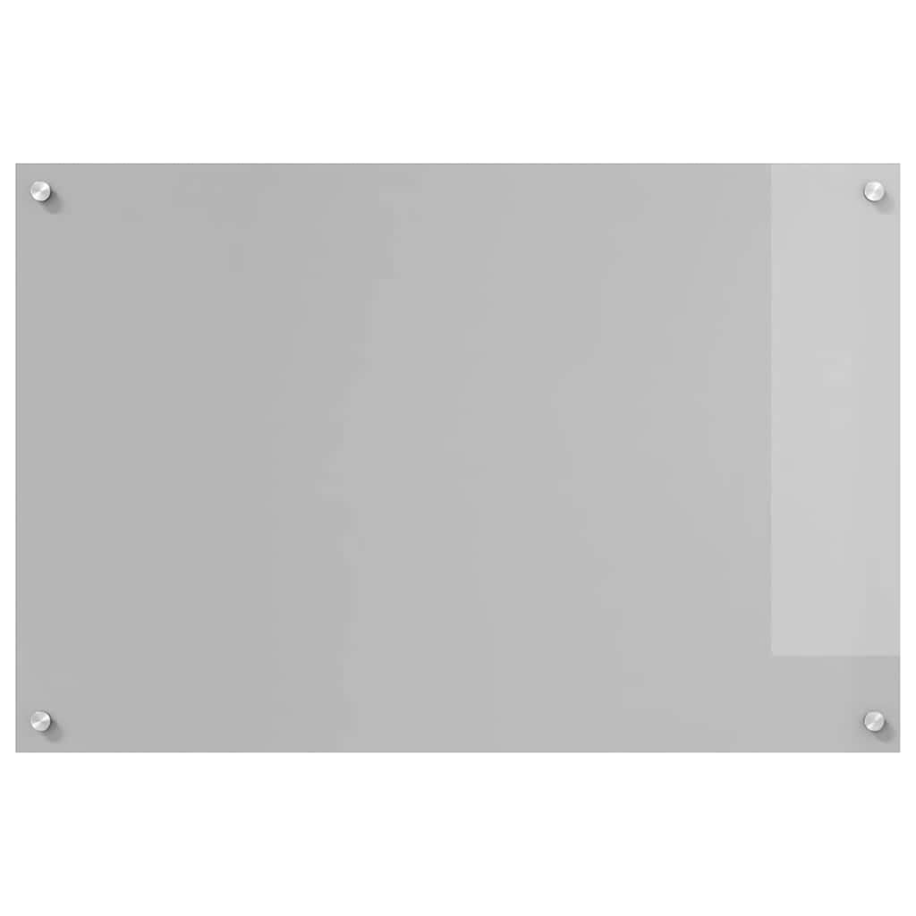 Keukenachterwand 2 st Lichtgrijs 90 x 60 cm gehard glas