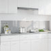 Keukenachterwand 2 st Lichtgrijs 100 x 40 cm gehard glas