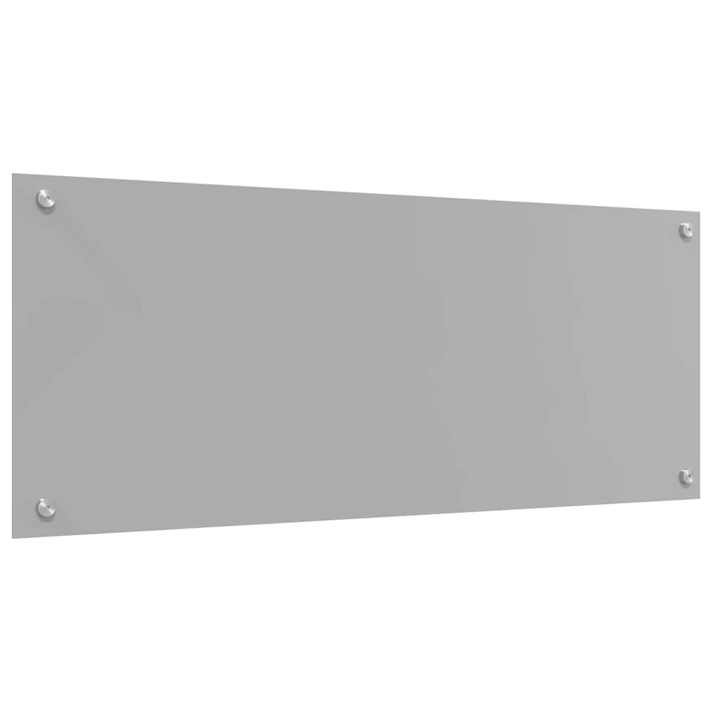 Keukenachterwand 2 st Lichtgrijs 100 x 40 cm gehard glas