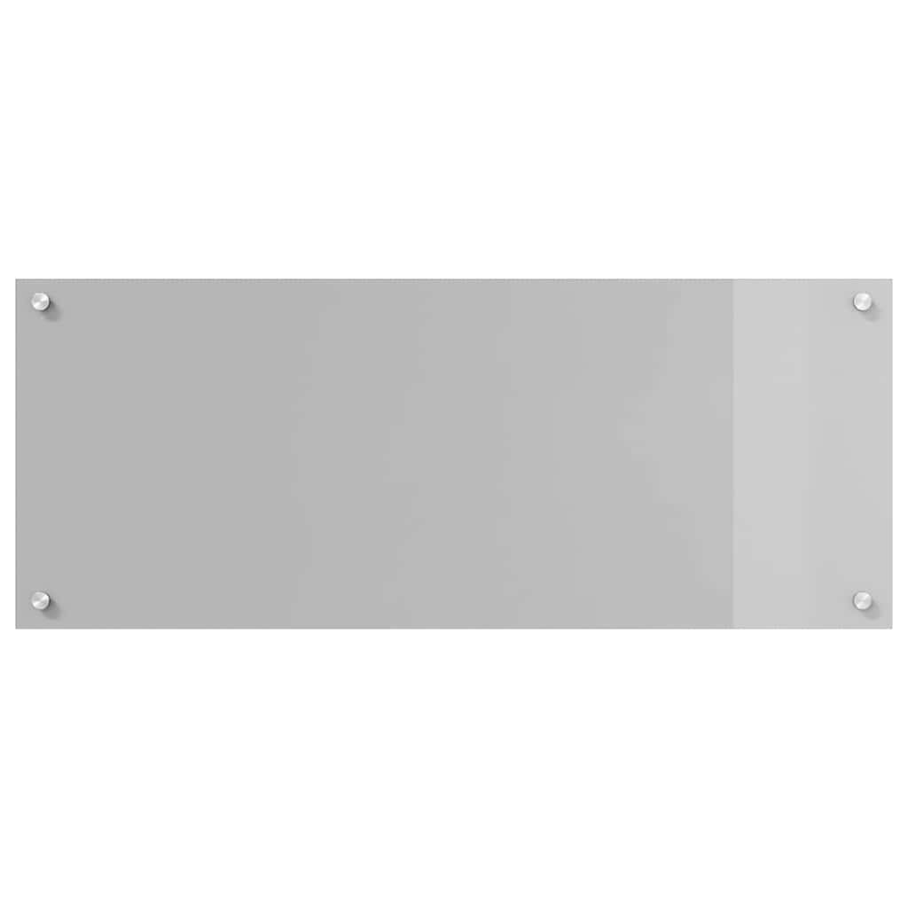 Keukenachterwand 2 st Lichtgrijs 100 x 40 cm gehard glas