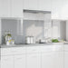 Keukenachterwand 2 st Lichtgrijs 100 x 60 cm gehard glas