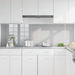 Keukenachterwand 2 st Lichtgrijs 100 x 60 cm gehard glas