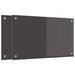 Keukenachterwand 2 st Donkergrijs 70 x 40 cm gehard glas