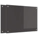 Keukenachterwand 2 st Donkergrijs 70 x 50 cm gehard glas
