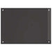 Keukenachterwand 2 st Donkergrijs 70 x 50 cm gehard glas