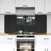 Keukenachterwand 2 st Donkergrijs 70 x 60 cm gehard glas