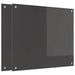 Keukenachterwand 2 st Donkergrijs 70 x 60 cm gehard glas