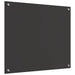 Keukenachterwand 2 st Donkergrijs 70 x 60 cm gehard glas