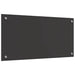 Keukenachterwand 2 st Donkergrijs 80 x 40 cm gehard glas