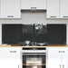 Keukenachterwand 2 st Donkergrijs 80 x 50 cm gehard glas