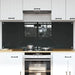 Keukenachterwand 2 st Donkergrijs 80 x 60 cm gehard glas