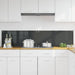 Keukenachterwand 2 st Donkergrijs 90 x 40 cm gehard glas